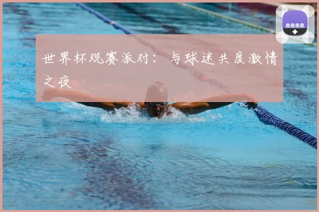 世界杯观赛派对：与球迷共度激情之夜
